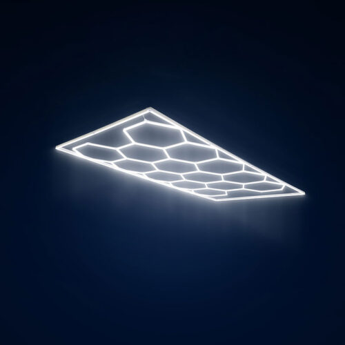 Conjunto de luzes hexagonais em LED para teto - 83.640 Lumens