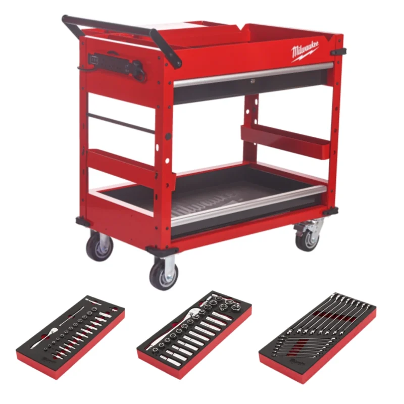 Carro de Apoio Industrial TOOLGUARD™ 102cm + 3 Espumas de Ferramentas - MILWAUKEE