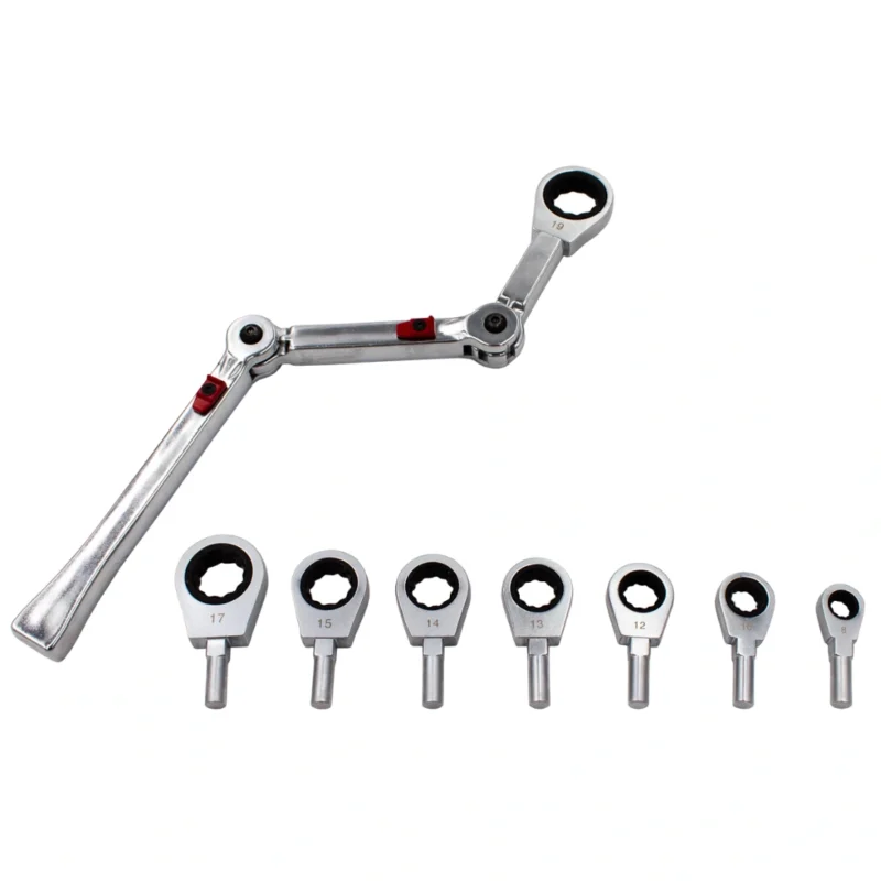 Chaves Luneta Roquete Multi-Ângulos 9PCS - KROFtools - 3