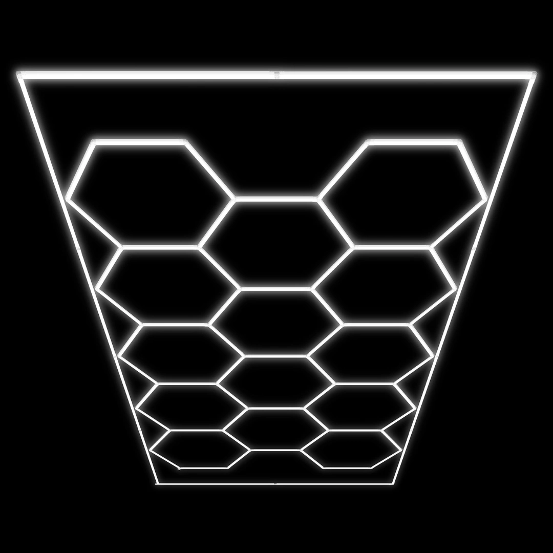 Conjunto de Candeeiros de Tecto Hexagonais