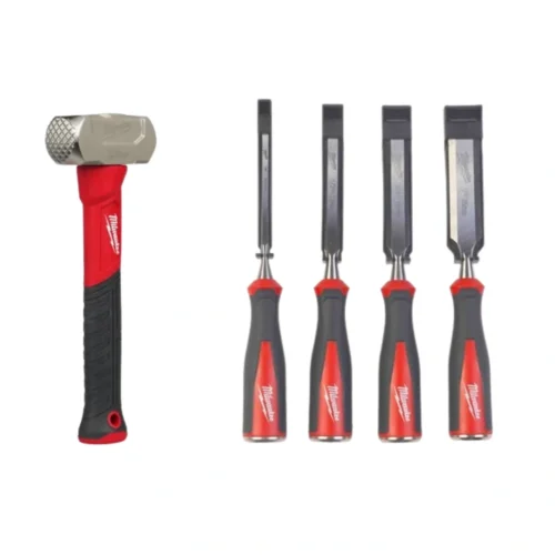 Pack Jogo de 4 Formões + Maça de 910g – Milwaukee