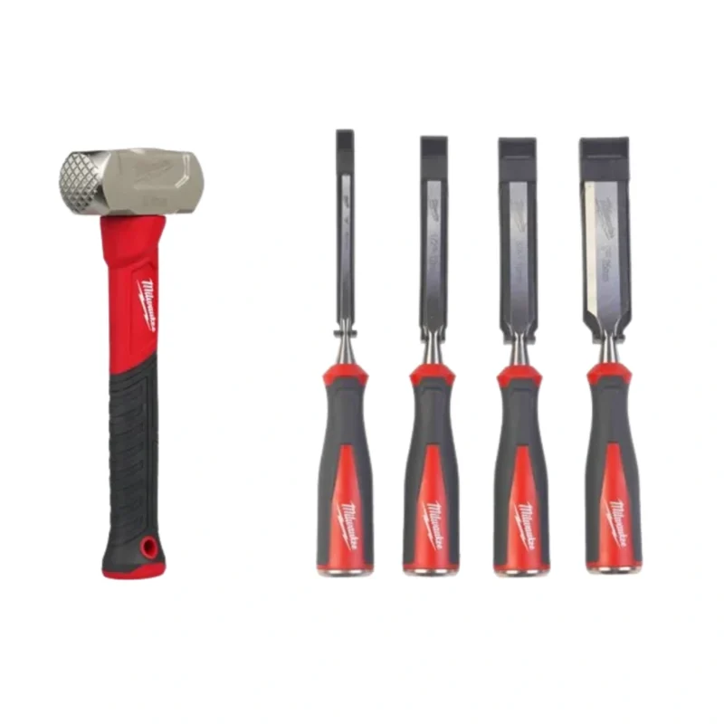 Pack Jogo de 4 Formões + Maça de 910g – Milwaukee