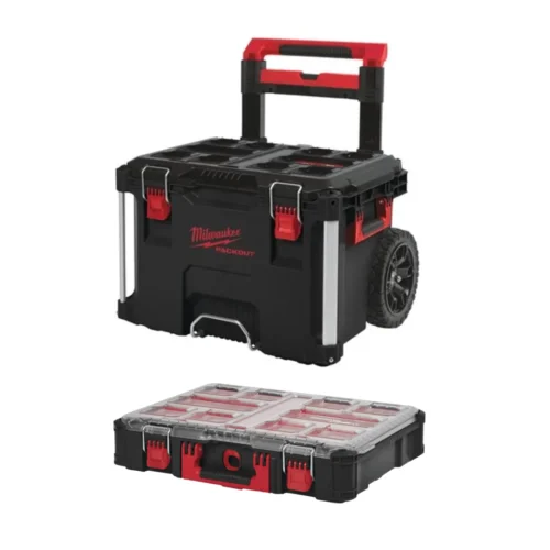 Pack PACKOUT™ Caixa com Rodas + Organizador - MILWAUKEE