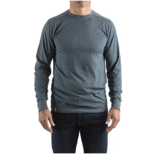 Sweatshirt Azul Híbrida Cinzenta MILWAUKEE® – Mobilidade, Conforto e Estilo no Trabalho (1)