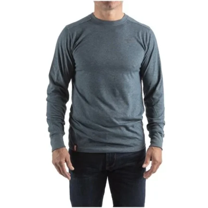 Sweatshirt Azul Híbrida Cinzenta MILWAUKEE® – Mobilidade, Conforto e Estilo no Trabalho (1)
