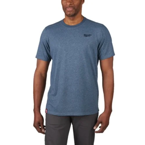T-shirt Verde Híbrida MILWAUKEE® – Conforto Leve e Mobilidade para Profissionais Ativos (2)