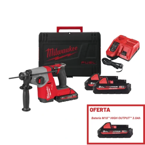 Martelo combinado SDS-Plus M18 FUEL™ FHAC16-302X + OFERTA Bateria M18 HB3 – MILWAUKEE