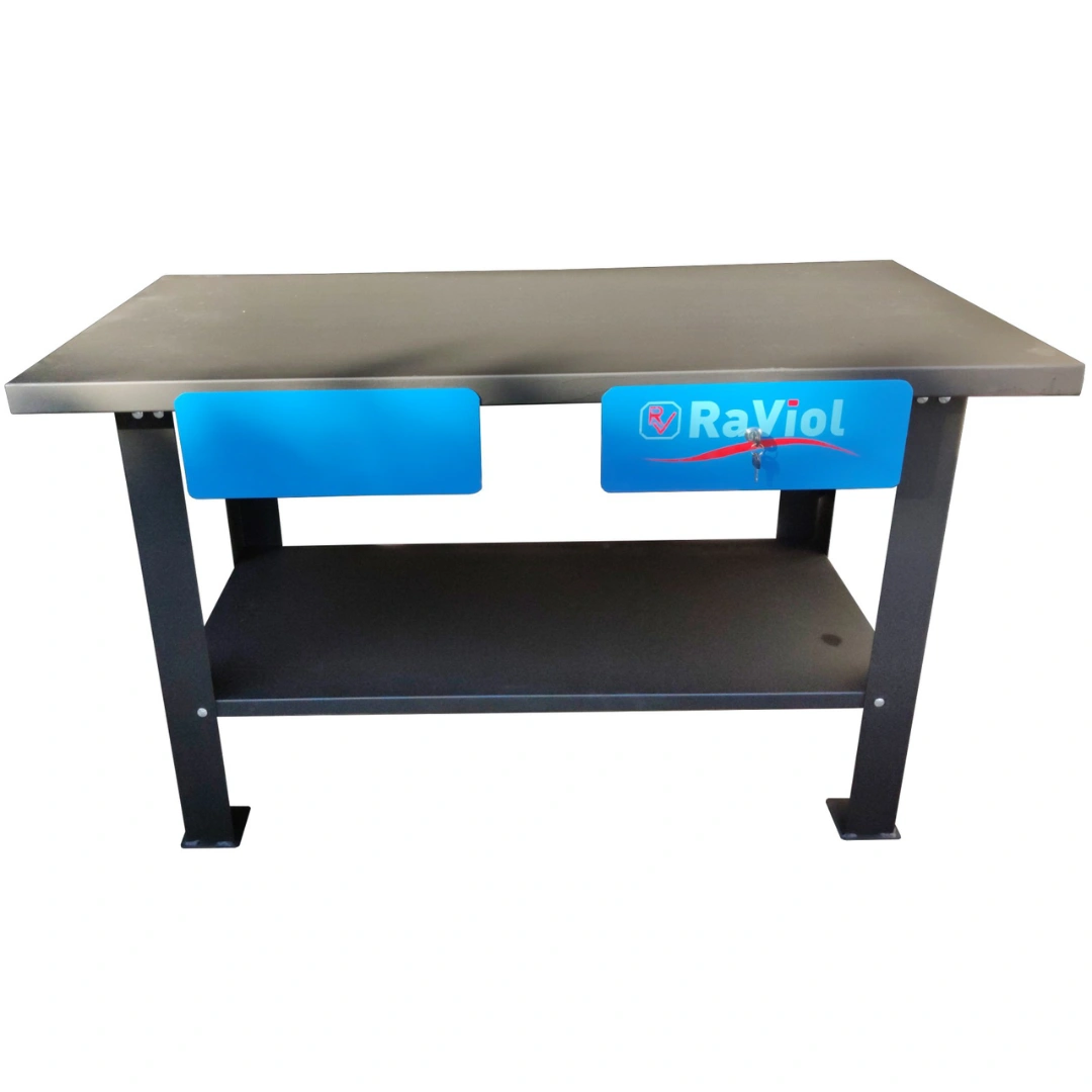 Bancada de Trabalho Metálica 2 gavetas - RAVIOL