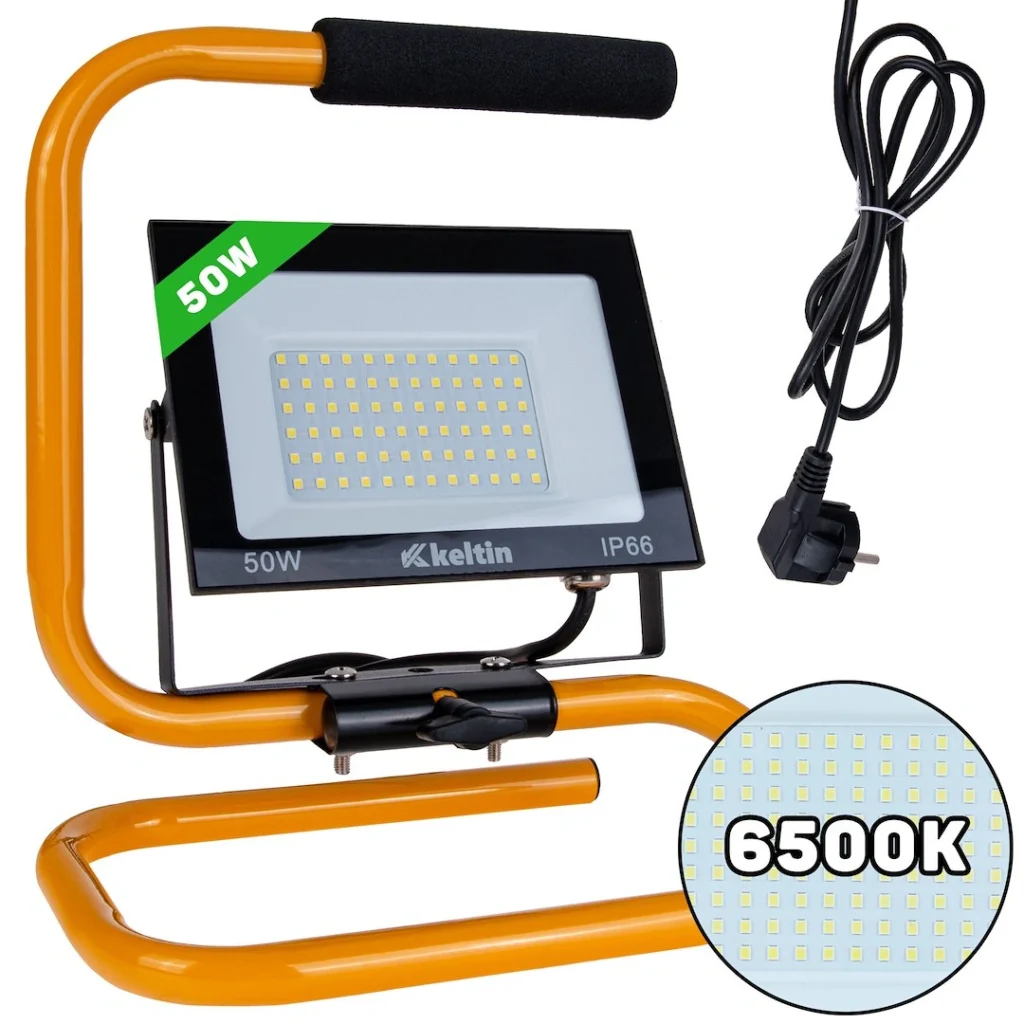 Projetor LED 50W com Tripé de Construção
