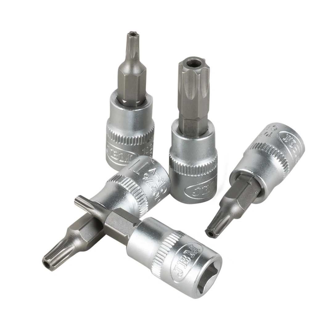 Conjunto JBM de 7 Pontas Torx Invioláveis com Soquete 1_4_ -2
