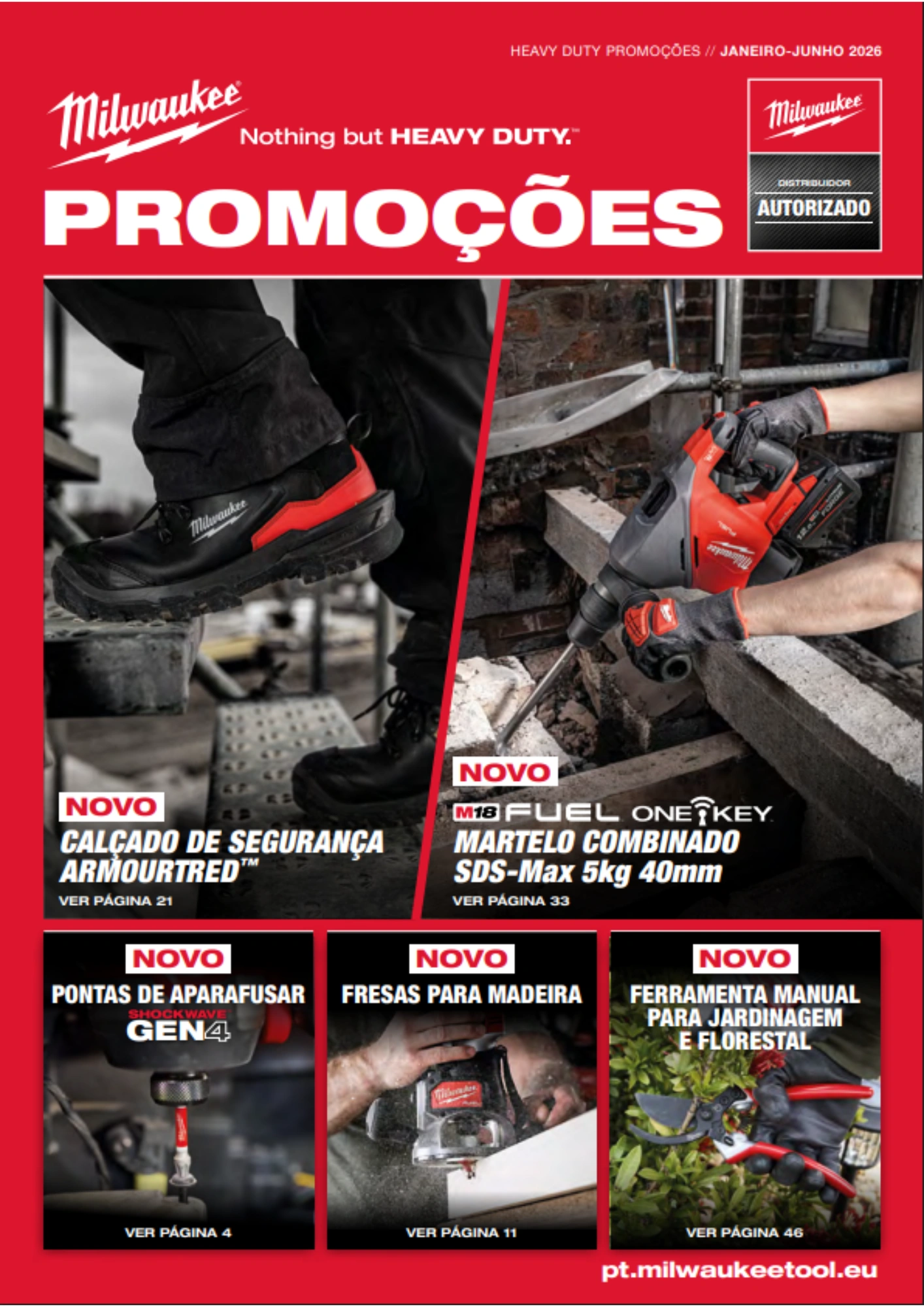 Promoções Milwaukee - Janeiro a Junho 2026