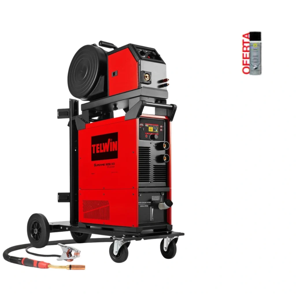 Máquina Soldar TELWIN SUPERMIG 505i XD PULSE AQUA + TROLLEY