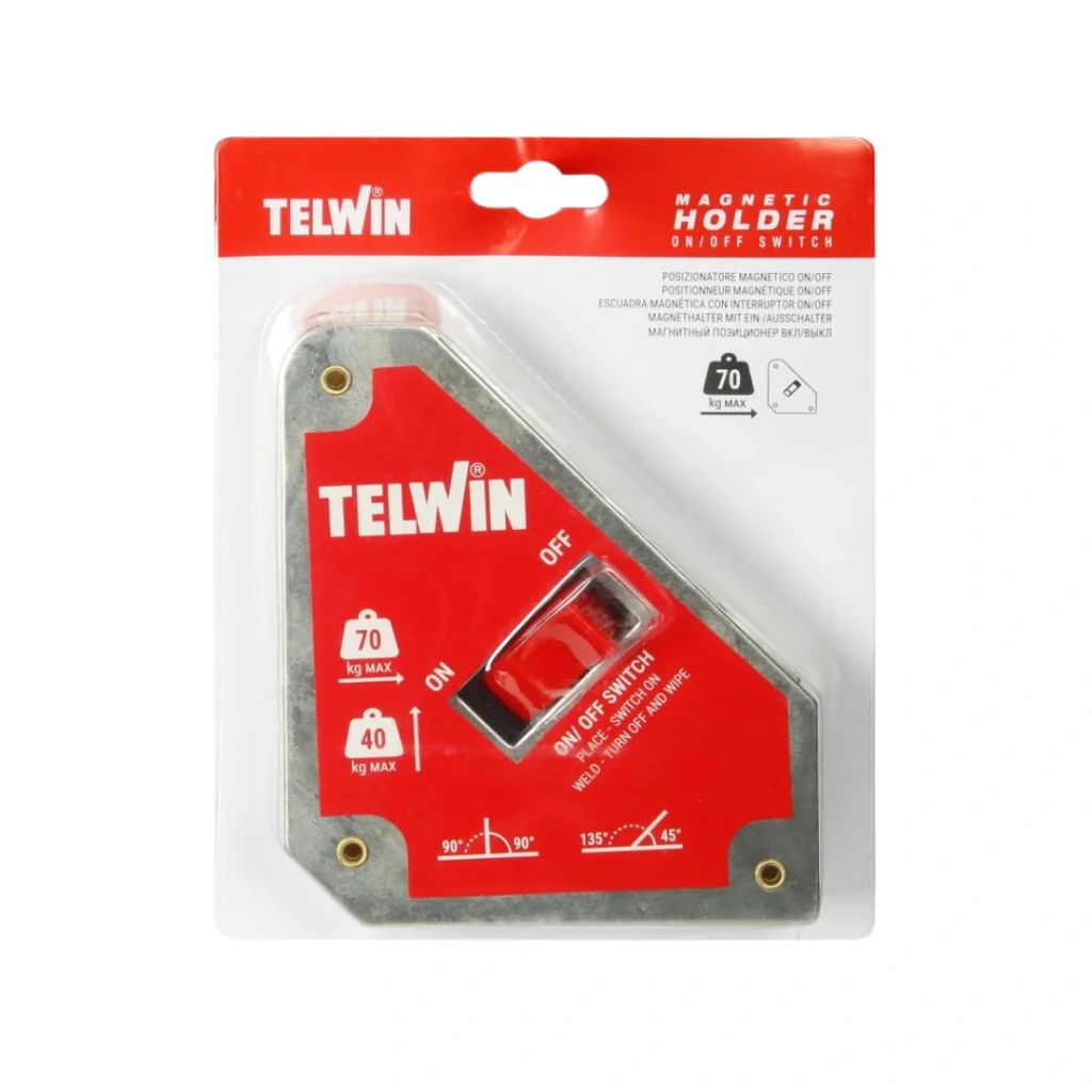 Suportes Magnéticos Telwin com Interruptor - 70 Kilos