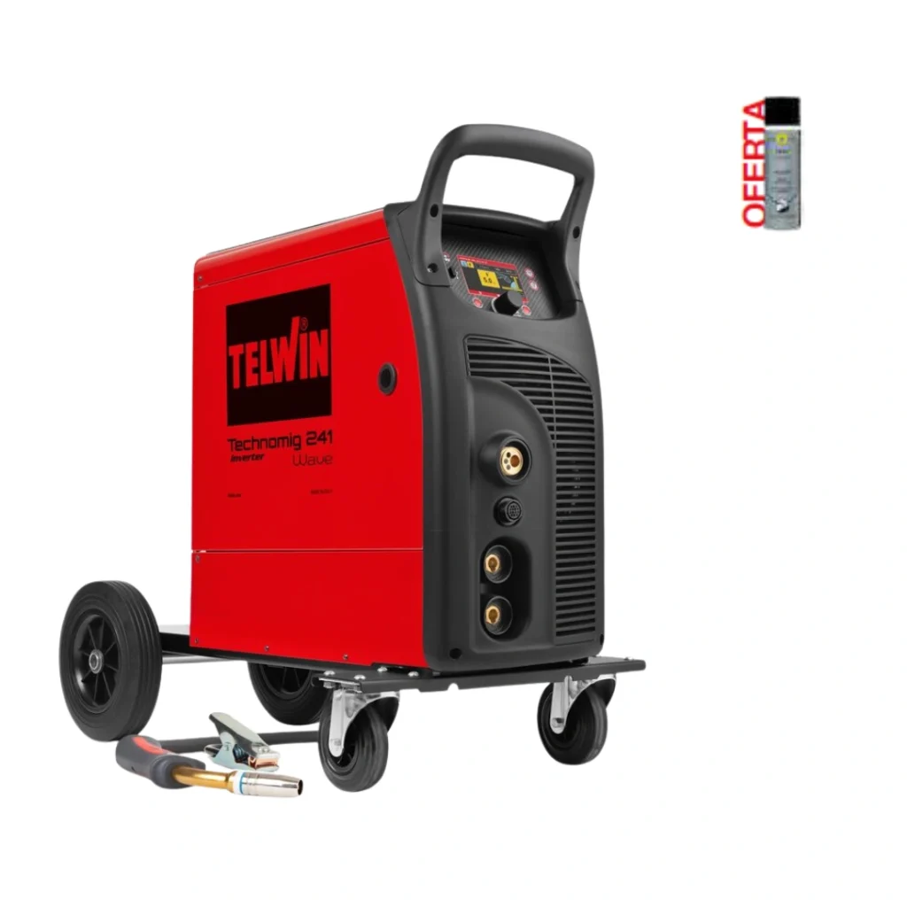 MÁQUINA SOLDAR TELWIN TECHNOMIG 241 WAVE + OFERTA