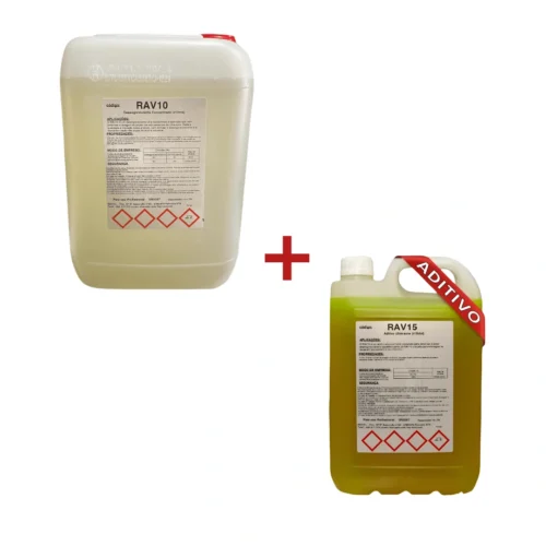 Kit Desengordurante Máquinas de Ultrassom 10 Litros + Aditivo RAV15 (5L)