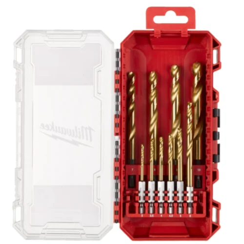 Milwaukee Estojo 10 de brocas HSS-G Tin