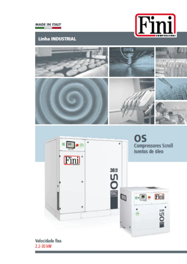 Ficha de Produto- Fini Linha Industrial Compressores Scroll Isento de Óleo