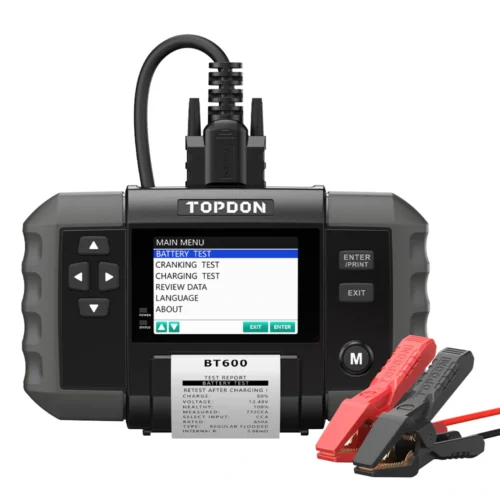 Teste de Baterias com Impressora BT600 - TOPDON