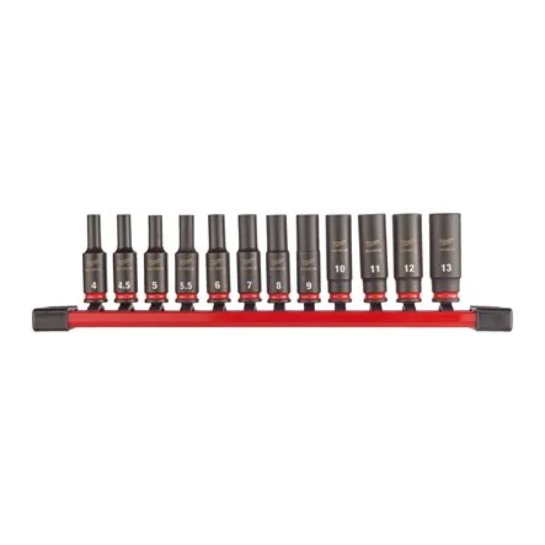 Jogo de 12 Chaves de Caixa de Impacto SHOCKWAVE™ IMPACT DUTY 1/4 - MILWAUKEE