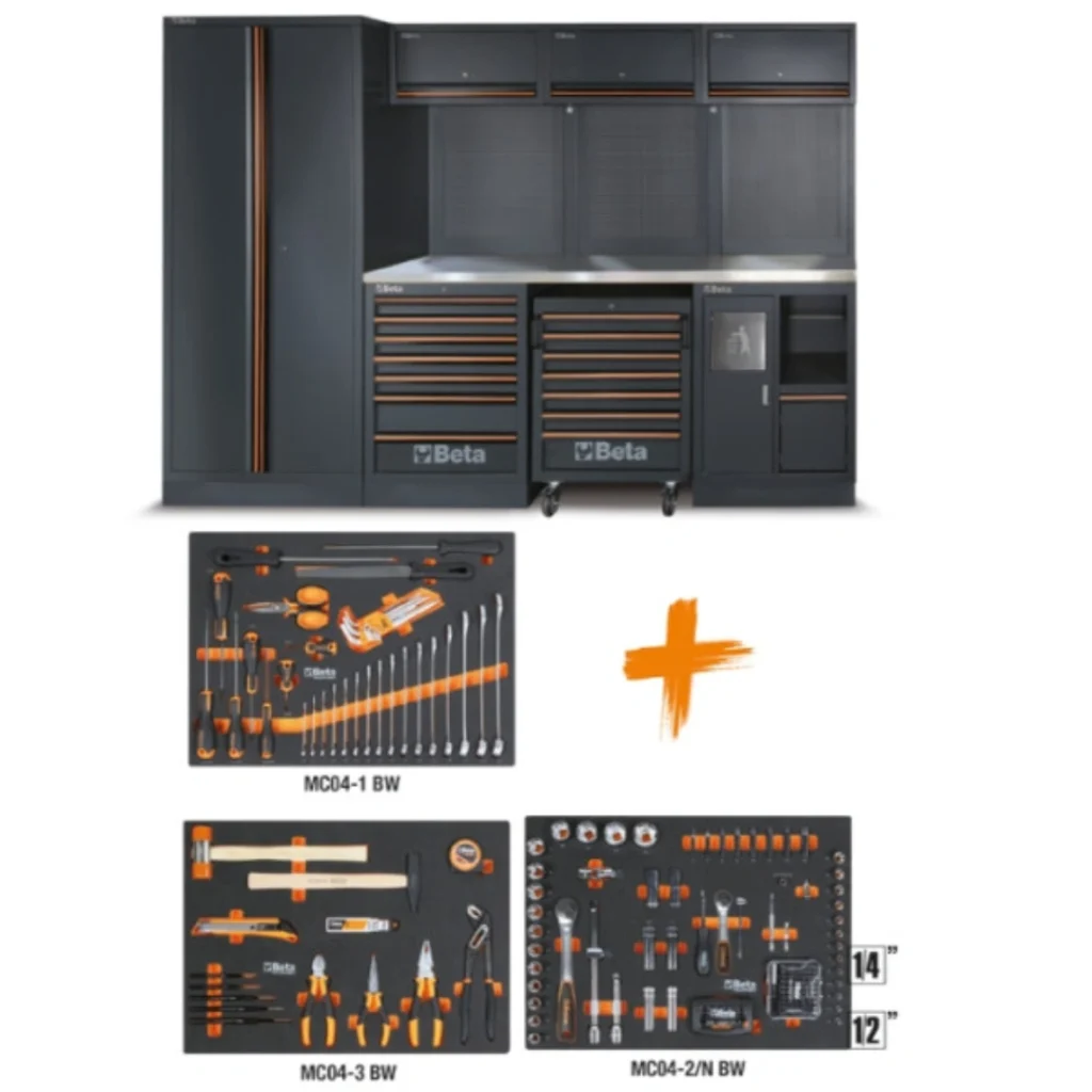 Combinação de Mobiliário Modular C45PRO X com 196 Ferramentas - BETA