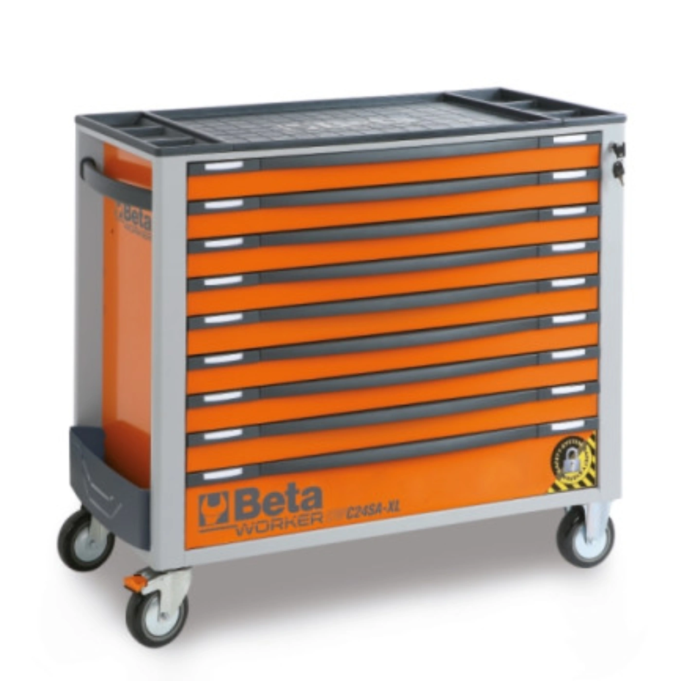 Carro de Ferramentas XL Laranja (9 Gavetas / 487 Peças) - BETA