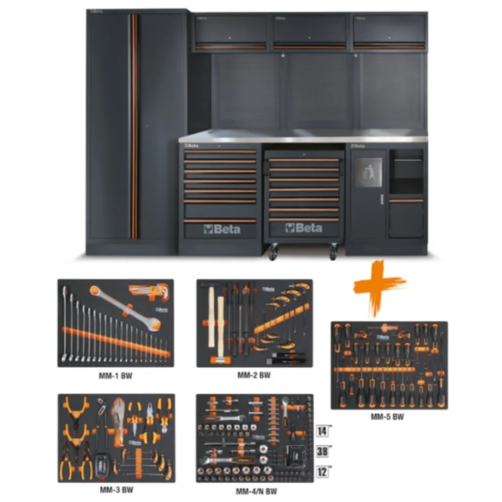 Combinação de Mobiliário Modular C45PRO 2.0 com 268 Ferramentas - BETA