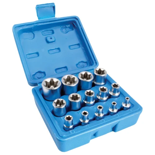 Jogo de Chaves de Caixa E-Torx de 14 Peças