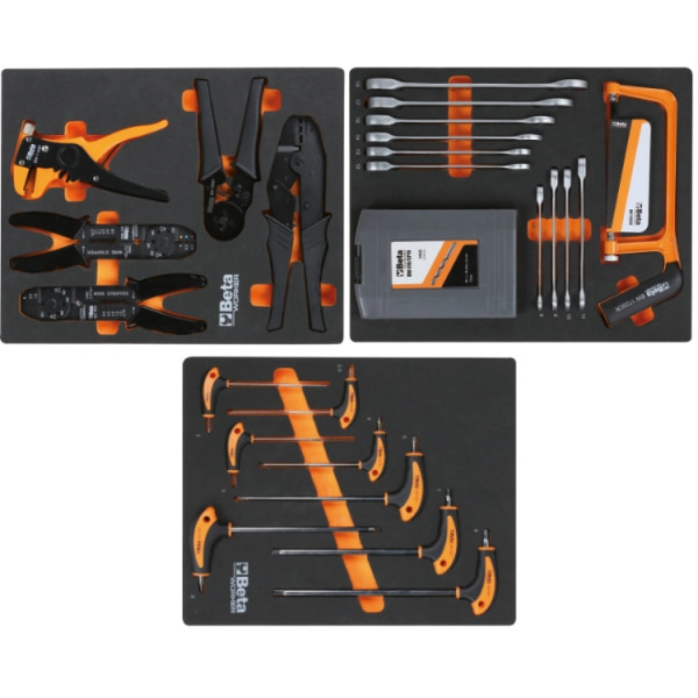 Carro de Ferramentas XL Laranja (9 Gavetas / 487 Peças) - BETA 10
