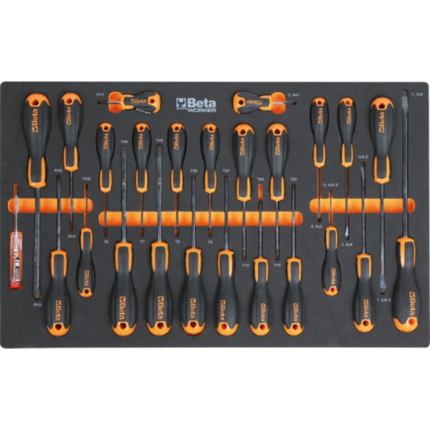 Carro de Ferramentas XL Laranja (9 Gavetas / 487 Peças) - BETA 7