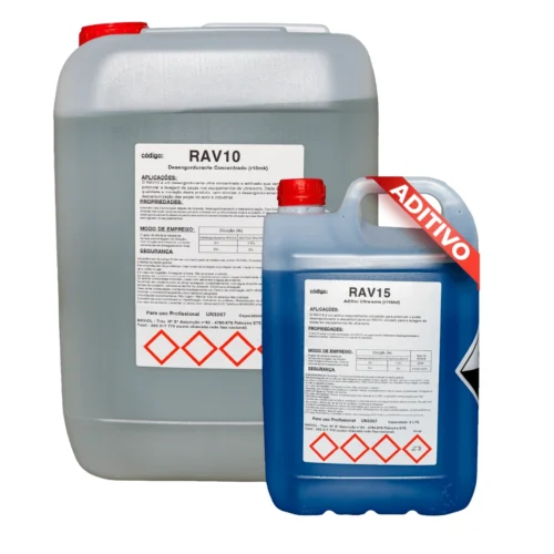 Pack de Limpeza Profissional Ultra-Sons: Desengordurante RAV10 + Ativador RAV15 - RAVIOL