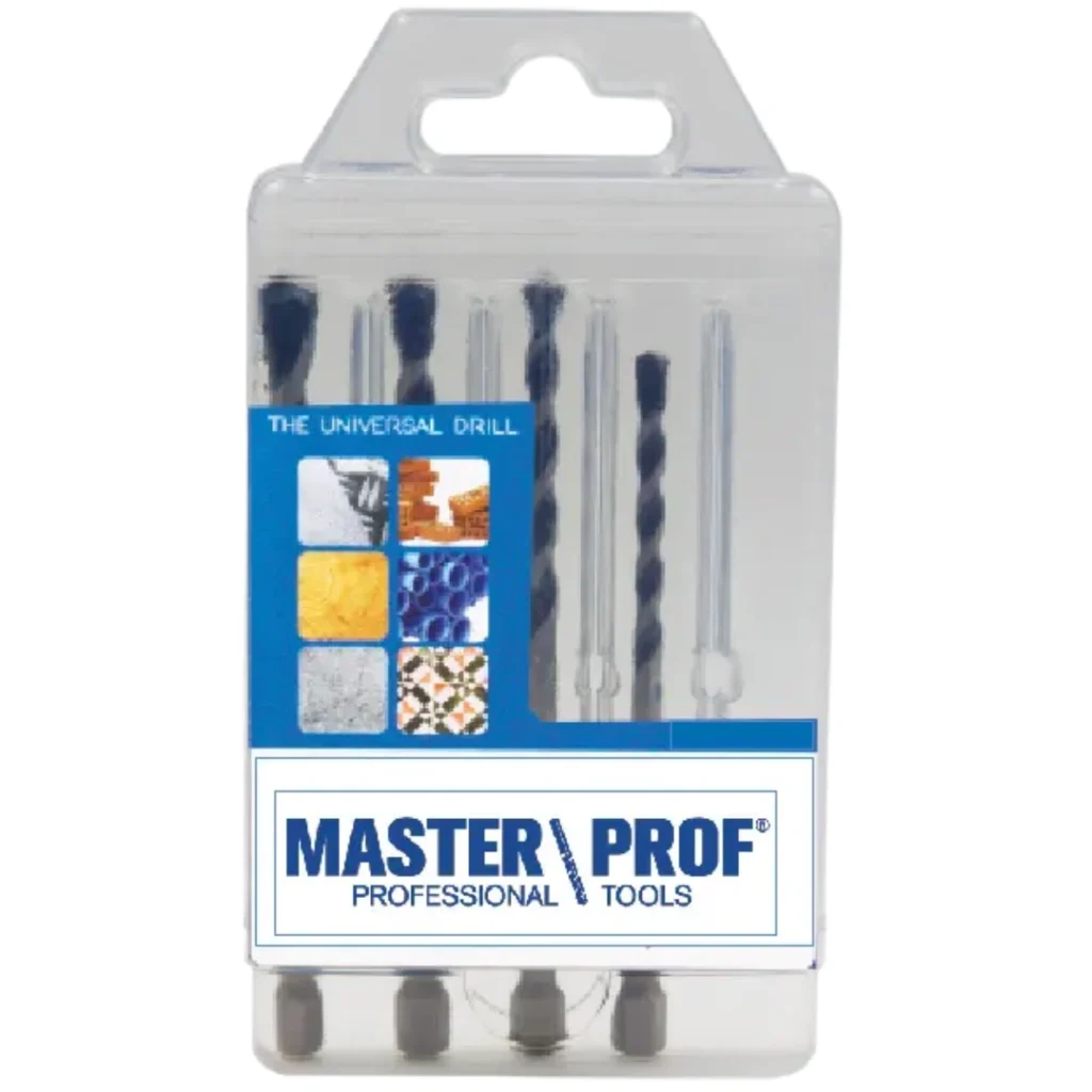 Estojo de 4 Brocas Universais Hexagonais de Alto Rendimento - MASTER PROF