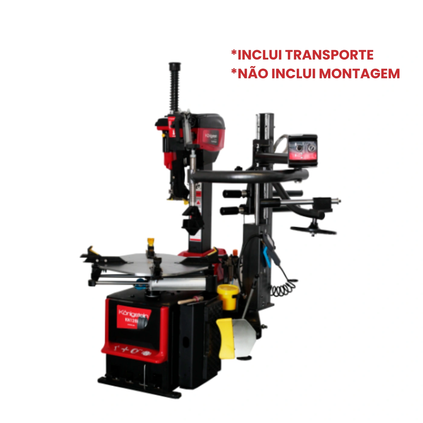 Desmontadora de Pneus Automática Dupla Velocidade + Braço de Ajuda (KN120BDA) com Garra Automática - Königstein