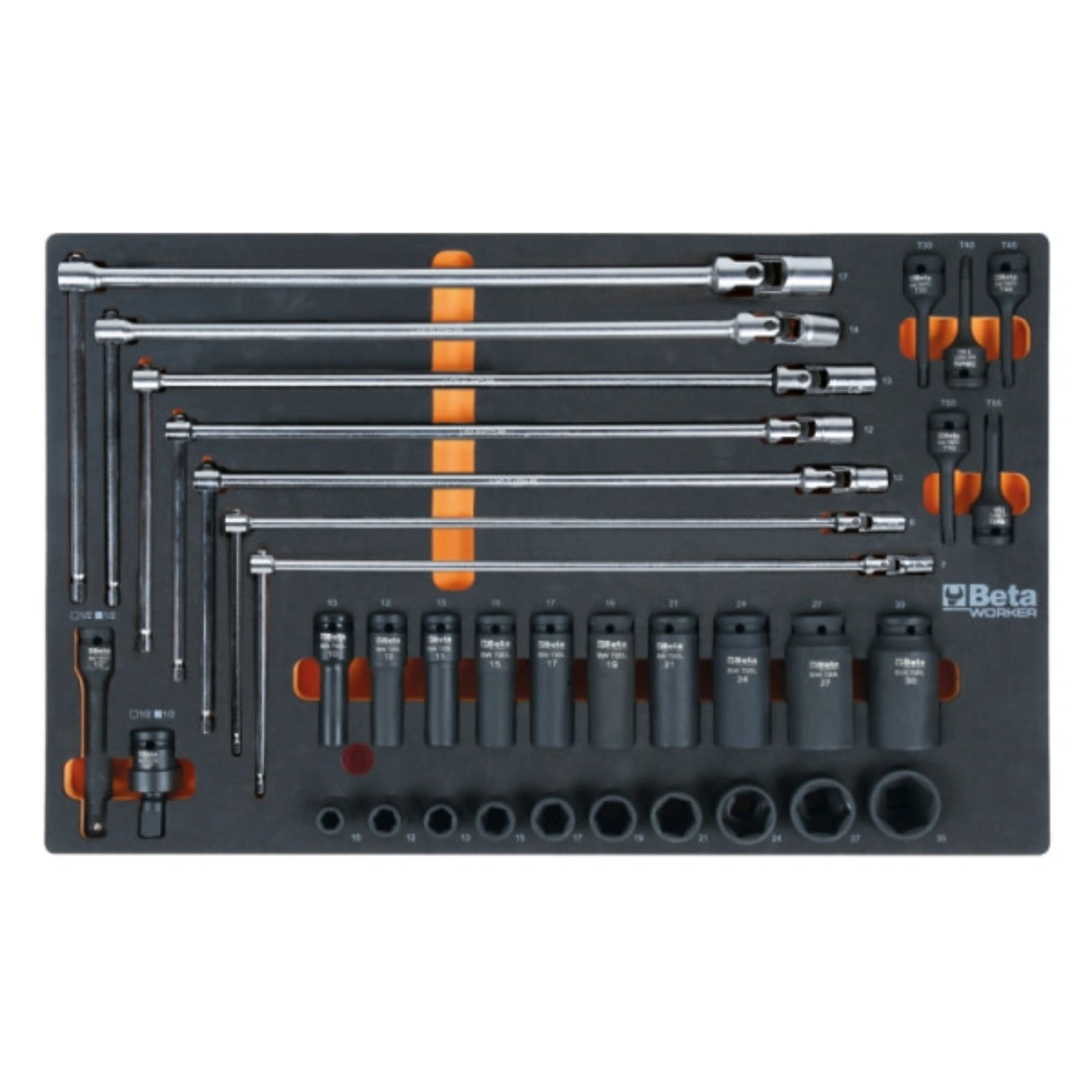 Carrinho de Ferramentas com 7 Gavetas e Conjunto de 262 Ferramentas BW 2400S 7/AUTO - Beta 7
