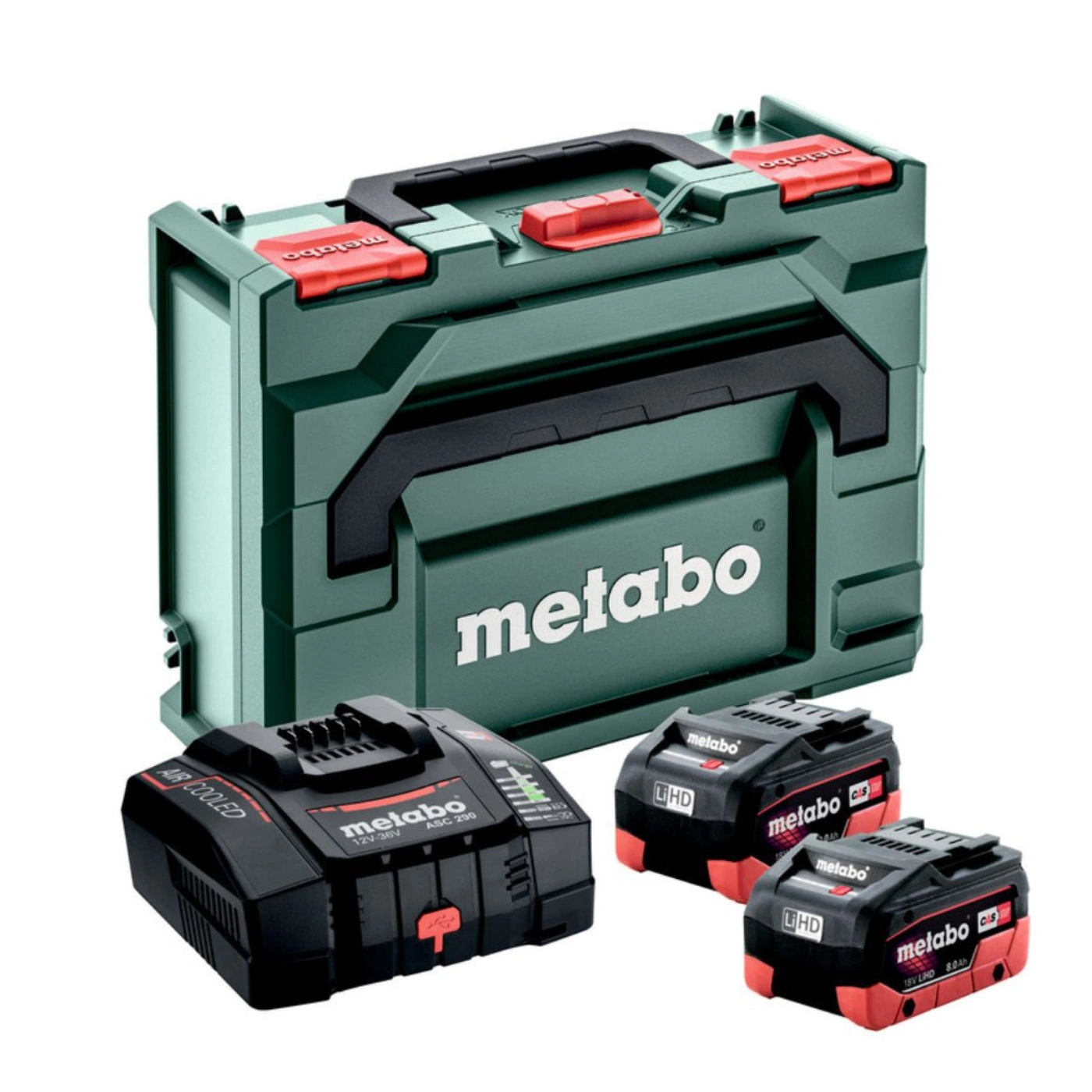 SET 8.0Ah (2 Baterias + Carregador) - Metabo