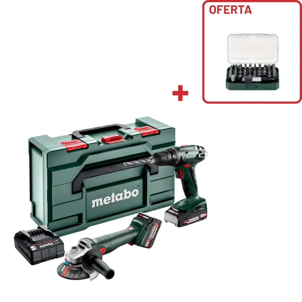 Combo Set 2.4.3 18 V Conjunto de ferramentas sem fio OFERTA de Caixa de 32 bits 26697 – Metabo