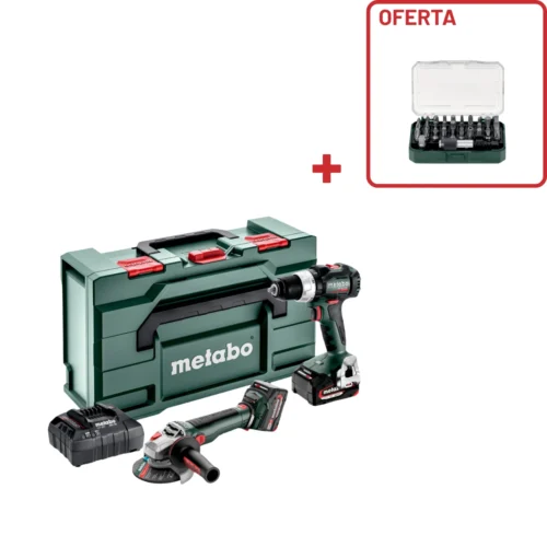 Combo Set 2.9.4 18 V Conjunto de ferramentas sem fio com OFERTA de Caixa de 32 bits 26697 – Metabo