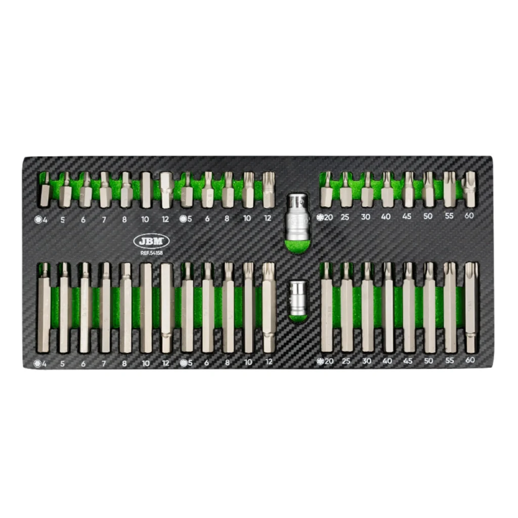 Módulo de 42 Peças Sextavadas de 12 Pontas e Torx 54158 – JBM