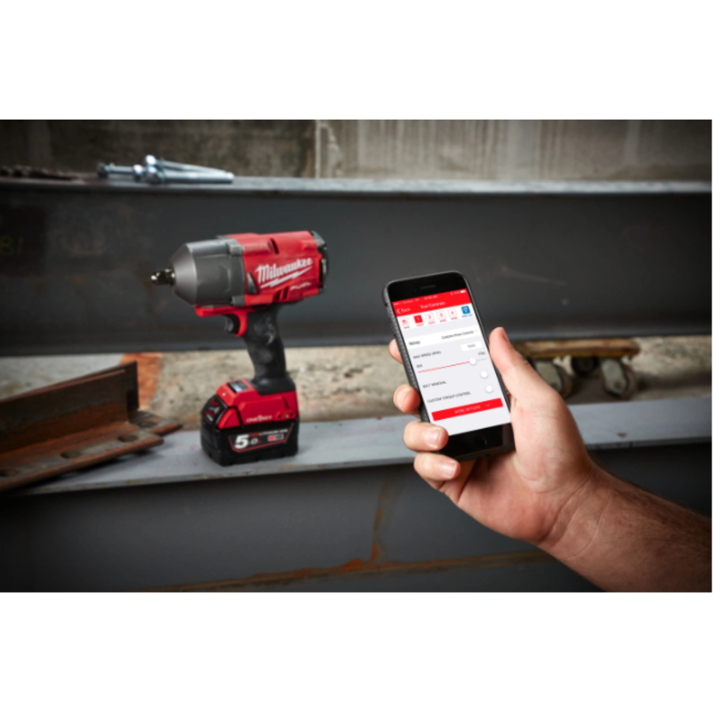 Chave de Impacto M18 FUEL™ ONE-KEY™ ½″ com Anel – Milwaukee 5