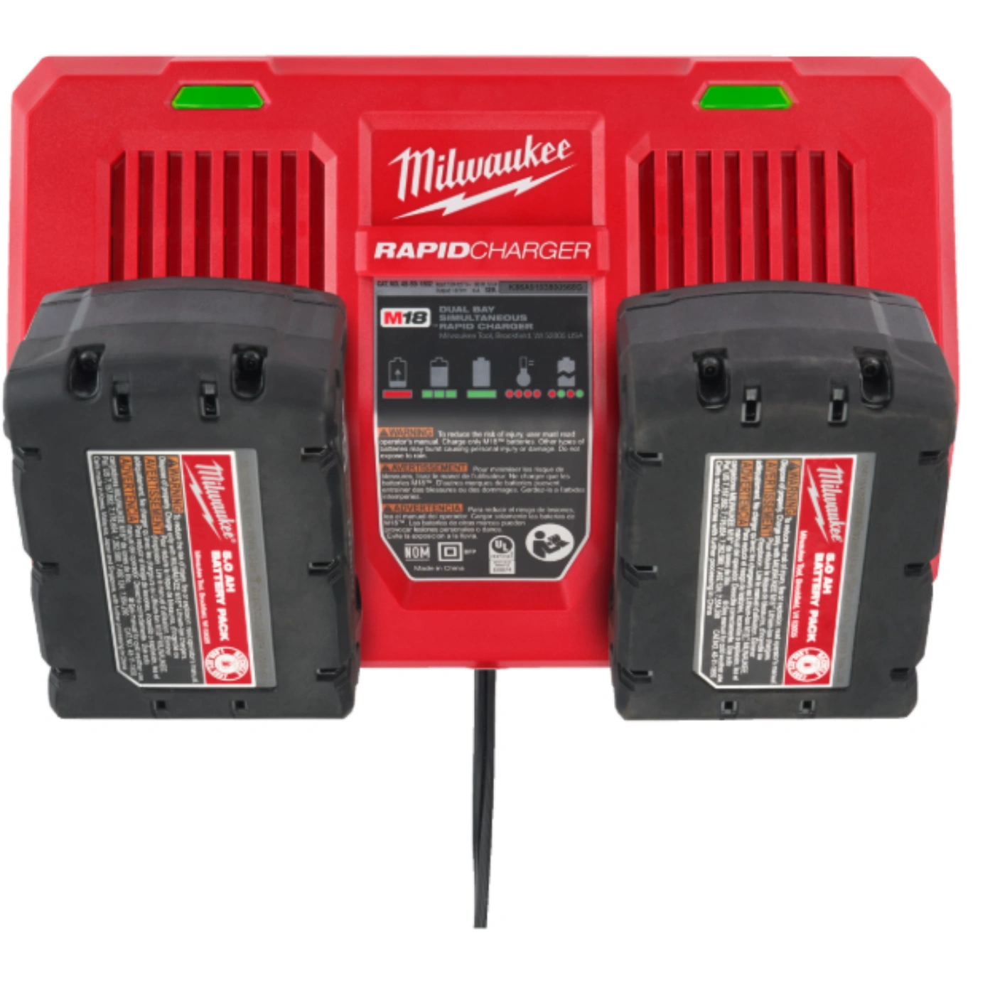 Carregador rápido duplo M18™ - MILWAUKEE 6