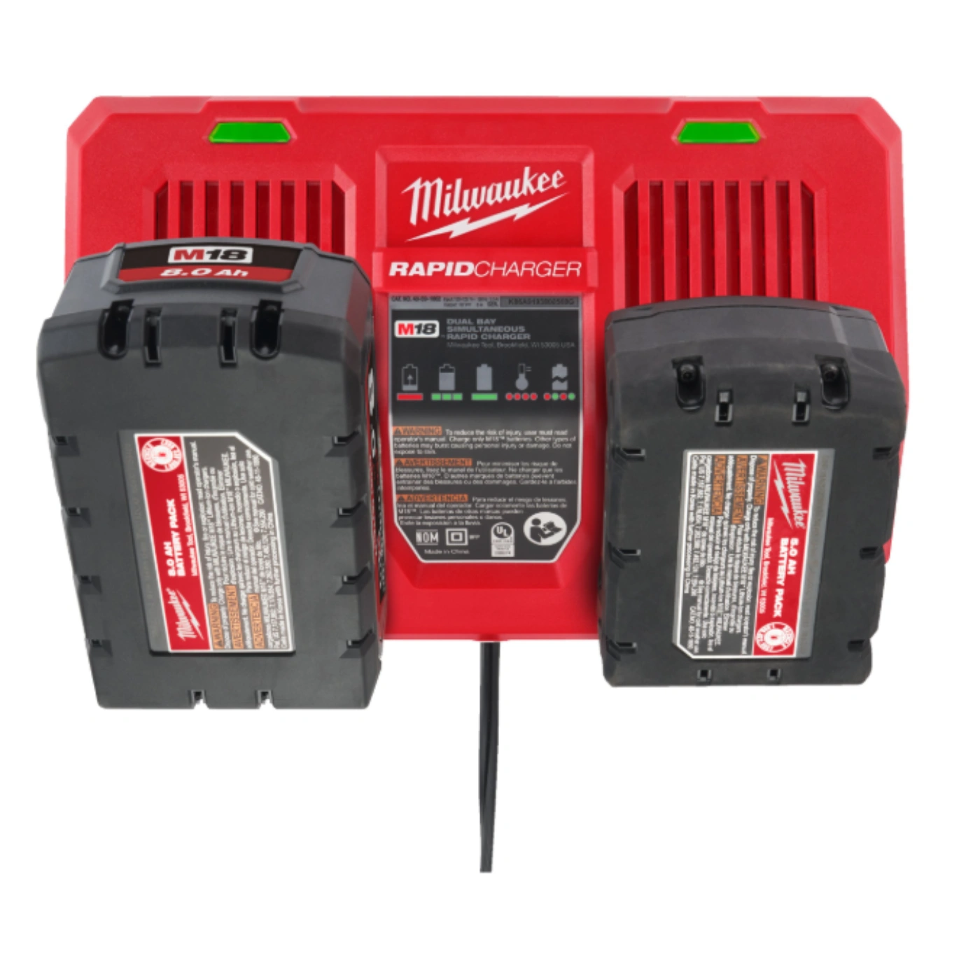 Carregador rápido duplo M18™ - MILWAUKEE 7