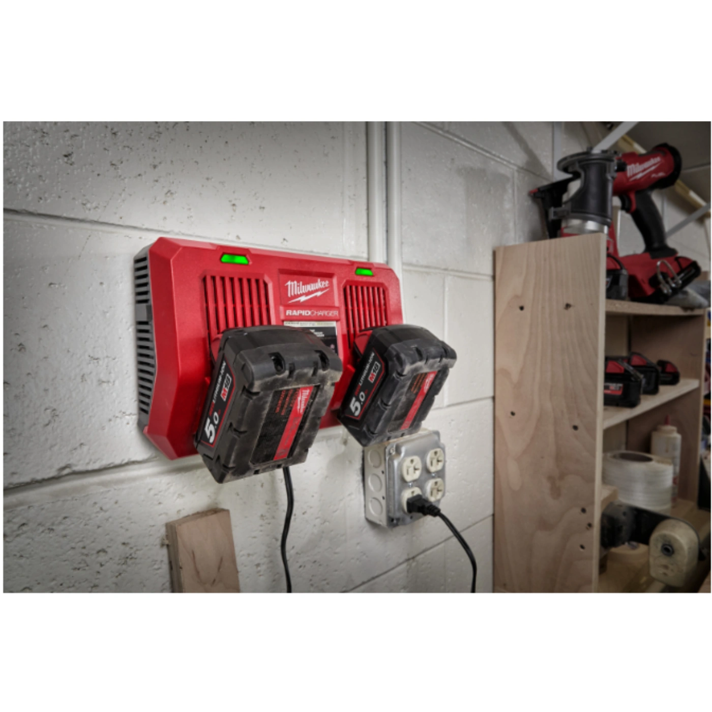 Carregador rápido duplo M18™ - MILWAUKEE 8