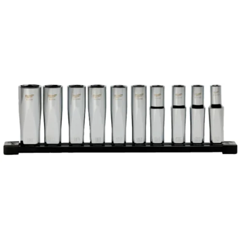 Jogo de 10 Chaves de Caixa Compridas 1/2" – Milwaukee