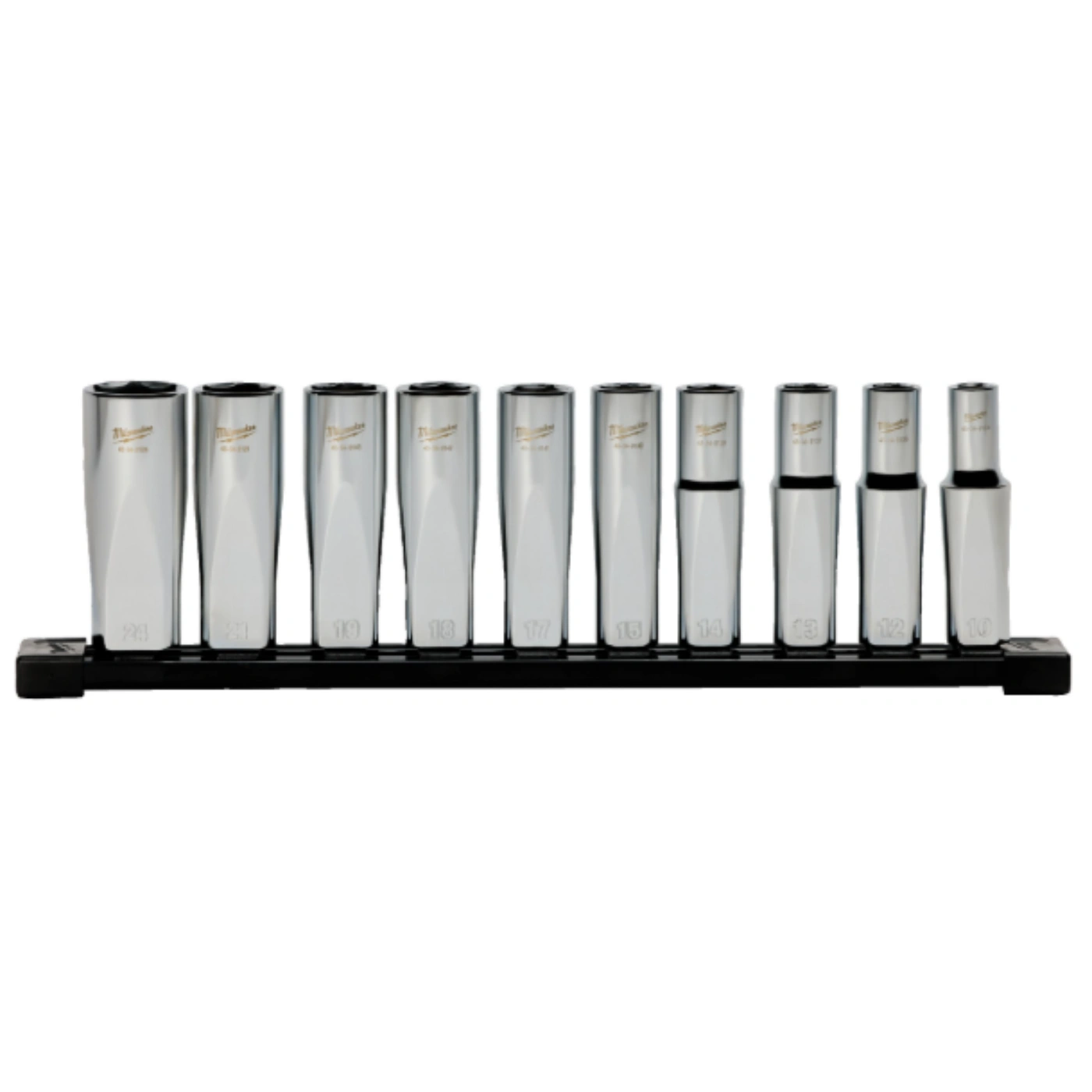 Jogo de 10 Chaves de Caixa Compridas 1/2" – Milwaukee