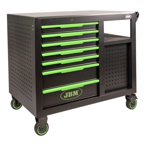 CARRINHO DE FERRAMENTAS COM 7 GAVETAS FRONTAIS E 4 GAVETAS LATERAIS – VAZIO – JBM