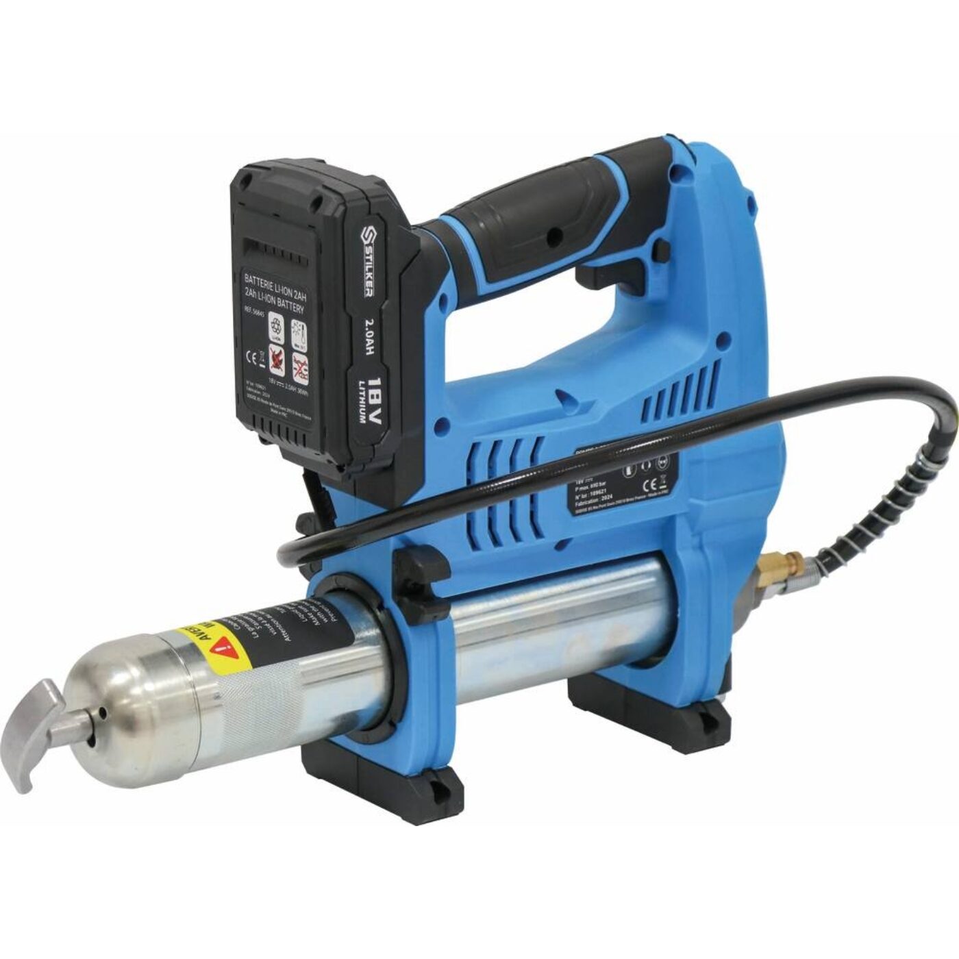 Bomba de Lubrificação com Mala + Carregador e Bateria 18v 2
