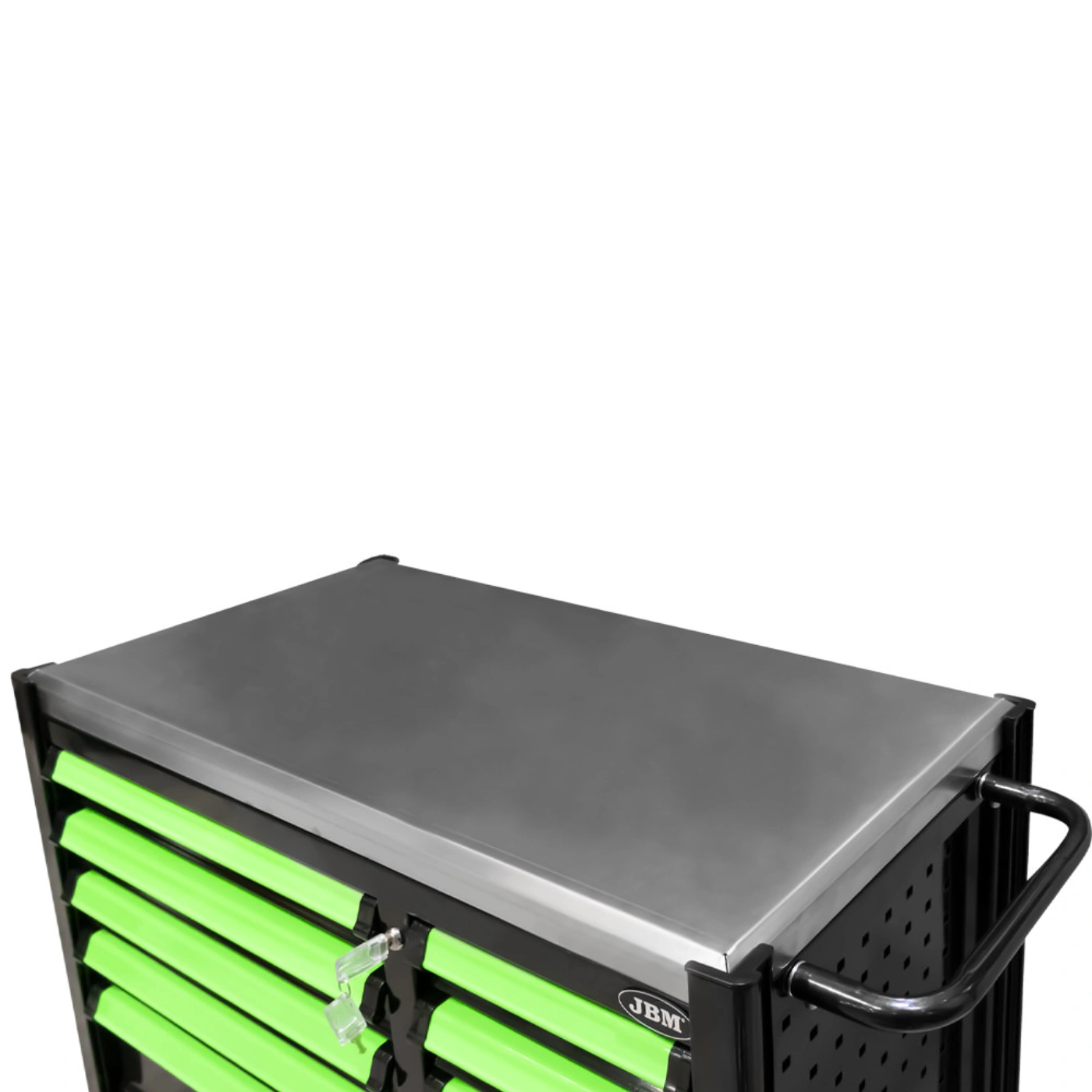 CARRINHO DE FERRAMENTAS COM 12 GAVETAS – VERDE – MONTADO – JBM 3