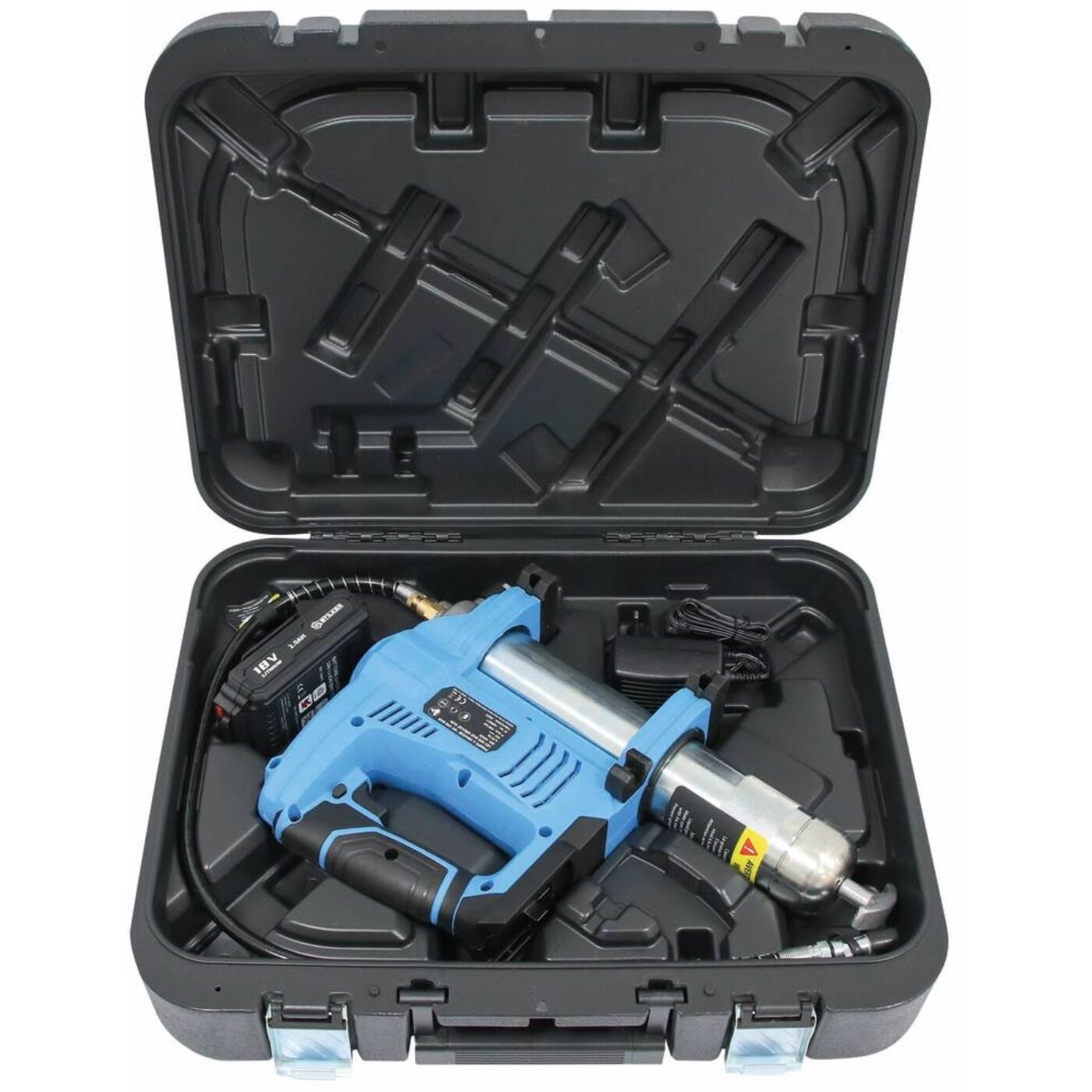 Bomba de Lubrificação com Mala + Carregador e Bateria 18v 4