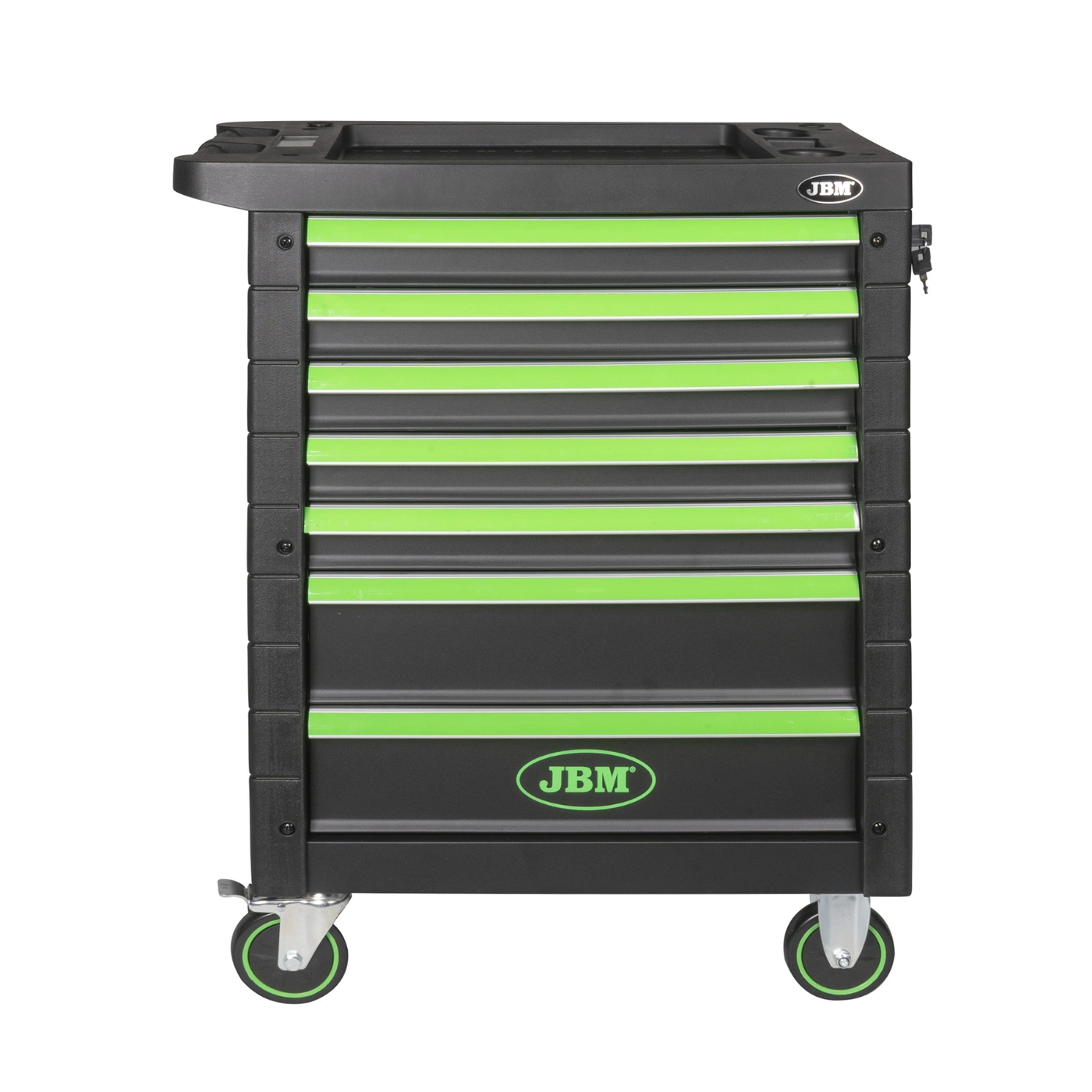 Carrinho de Ferramentas com 7 Gavetas Verde Especial Camião Equipado com 224 Peças – JBM 7 4