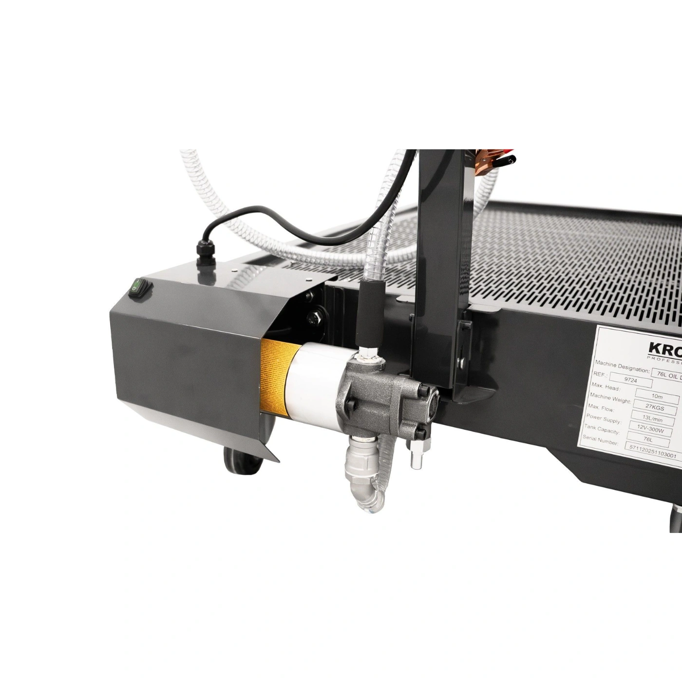 Aparadeira de Óleo 76L c/ Bomba Elétrica Kroftools 7