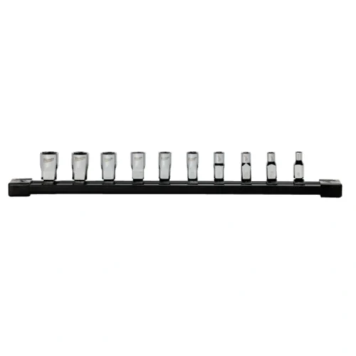 Jogo de 10 Chaves de Caixa Curtas de 1/4" – Milwaukee